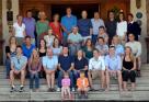 Dick Francis (centre) and family on holiday in Paignton Devon 2008