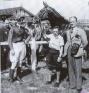 Dick in the winners enclosure after a successful race.